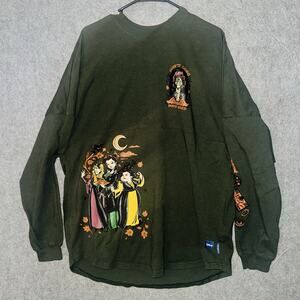 Disney Parks Hocus Pocus Spirit Jersey XL Pullover 2023 Graphic Print Green